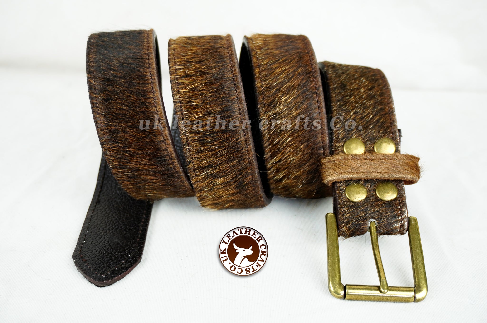 Handmade Cowhide Belts with removeable buckle |  Natural Cow skin Real Leather Cowboy Belts | 100% Genuine Cow skin belts for Ladies and Gents | Unisex cow leather belts