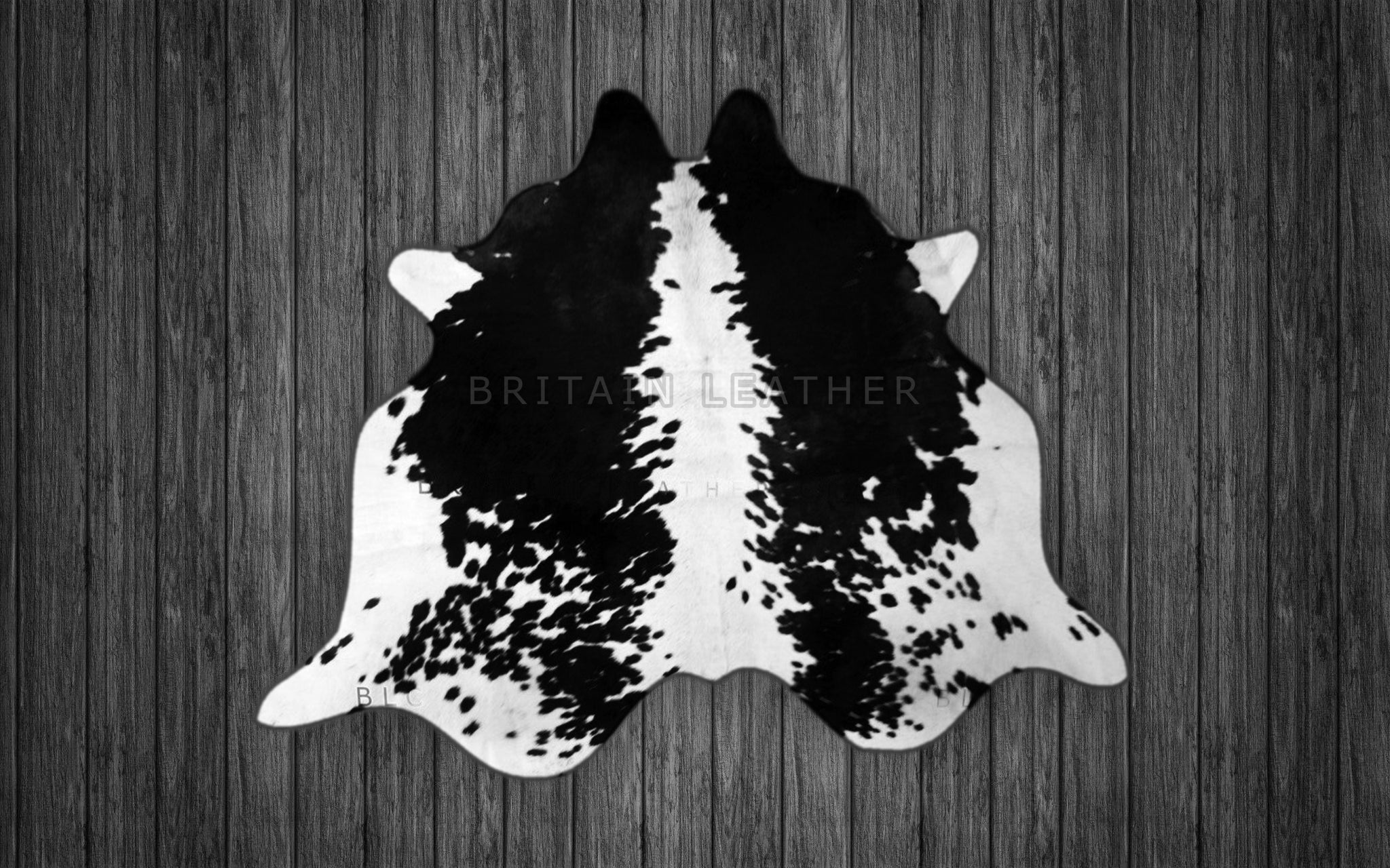 Natural Cowhide Area Rug - Real Hair on Cow hide Leather Rug - Soft Smooth Cow Skin Fur Rug ( 60" X 64" ) - SAME AS PIC