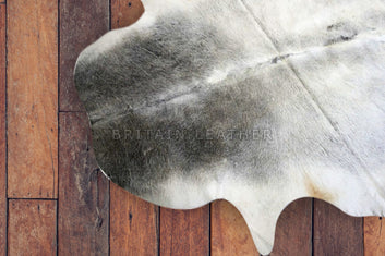 Natural Cowhide Area Rug - Real Hair on Cow hide Leather Rug - Soft Smooth Cow Skin Fur Rug ( 65