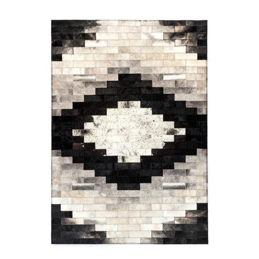 HANDMADE 100% Natural COWHIDE RUG | Patchwork Cowhide Area Rug | Real Cowhide Hallway Runner | Hair on Leather Cowhide Carpet | PR5