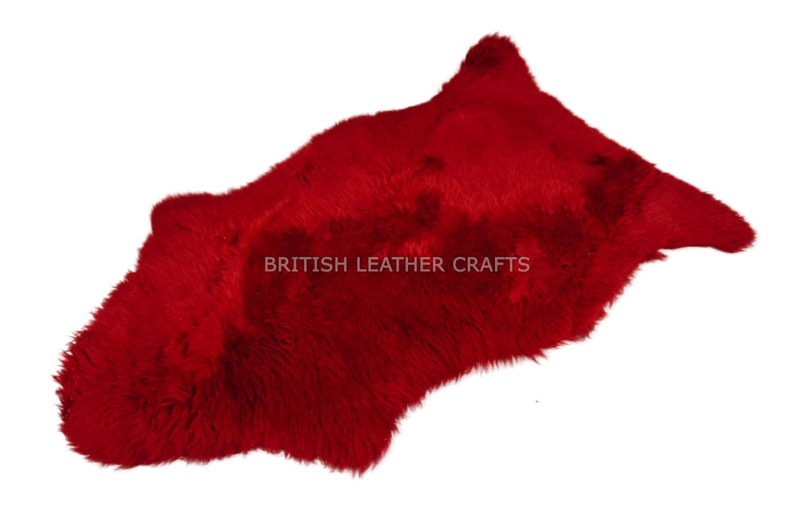 Natural Sheepskin Rug - 100% Real Australian Sheep Skin Fur Rug - Soft Fluffy Comfy Sheep Hide Leather Rug (36" X 24")