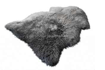 Natural Sheepskin Rug - 100% Real Australian Sheep Skin Fur Rug - Soft Fluffy Comfy Sheep Hide Leather Rug (36